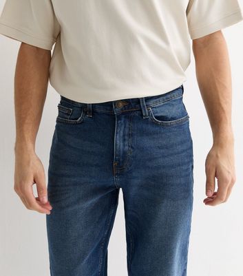 Men's Blue Mid Wash Slim Fit Jeans New Look