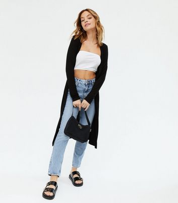 black maxi cardigan petite