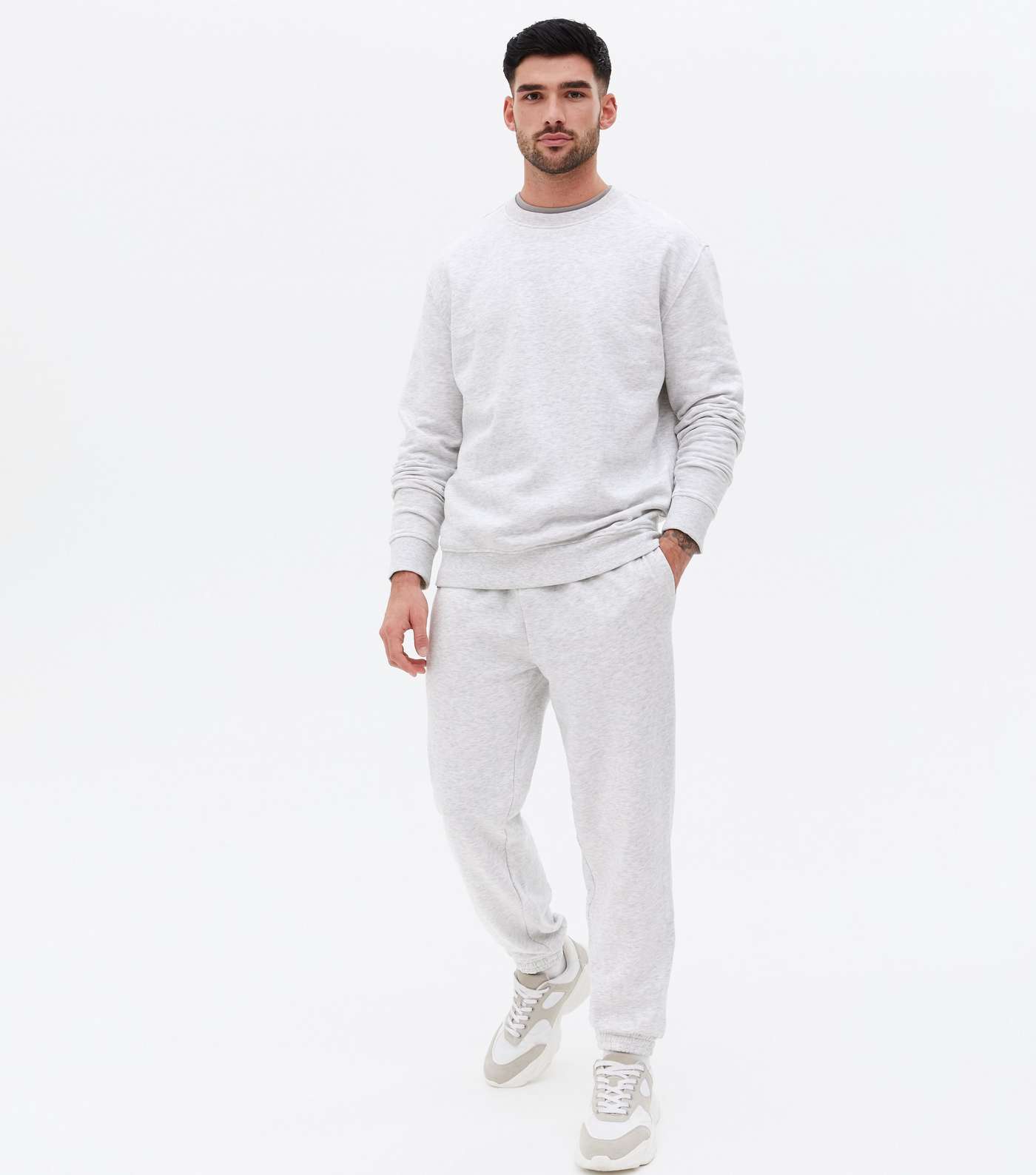 Grey Jersey Relaxed Fit Joggers