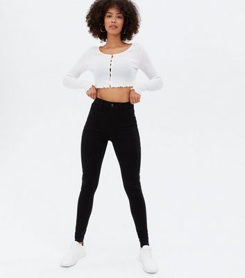 Tall Black High Waist Hallie Super 