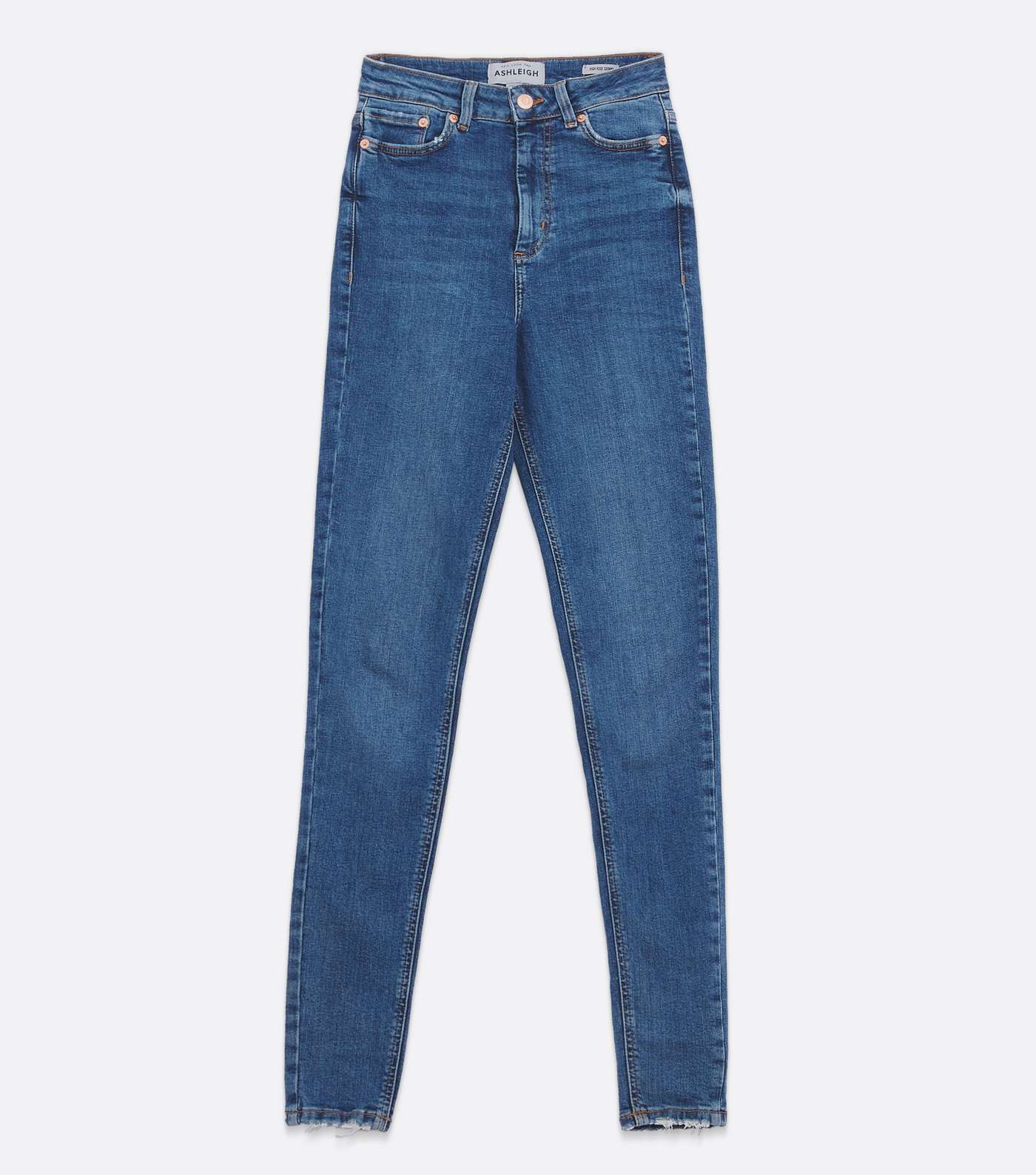 Tall Blue High Rise Ashleigh Skinny Jeans Image 5