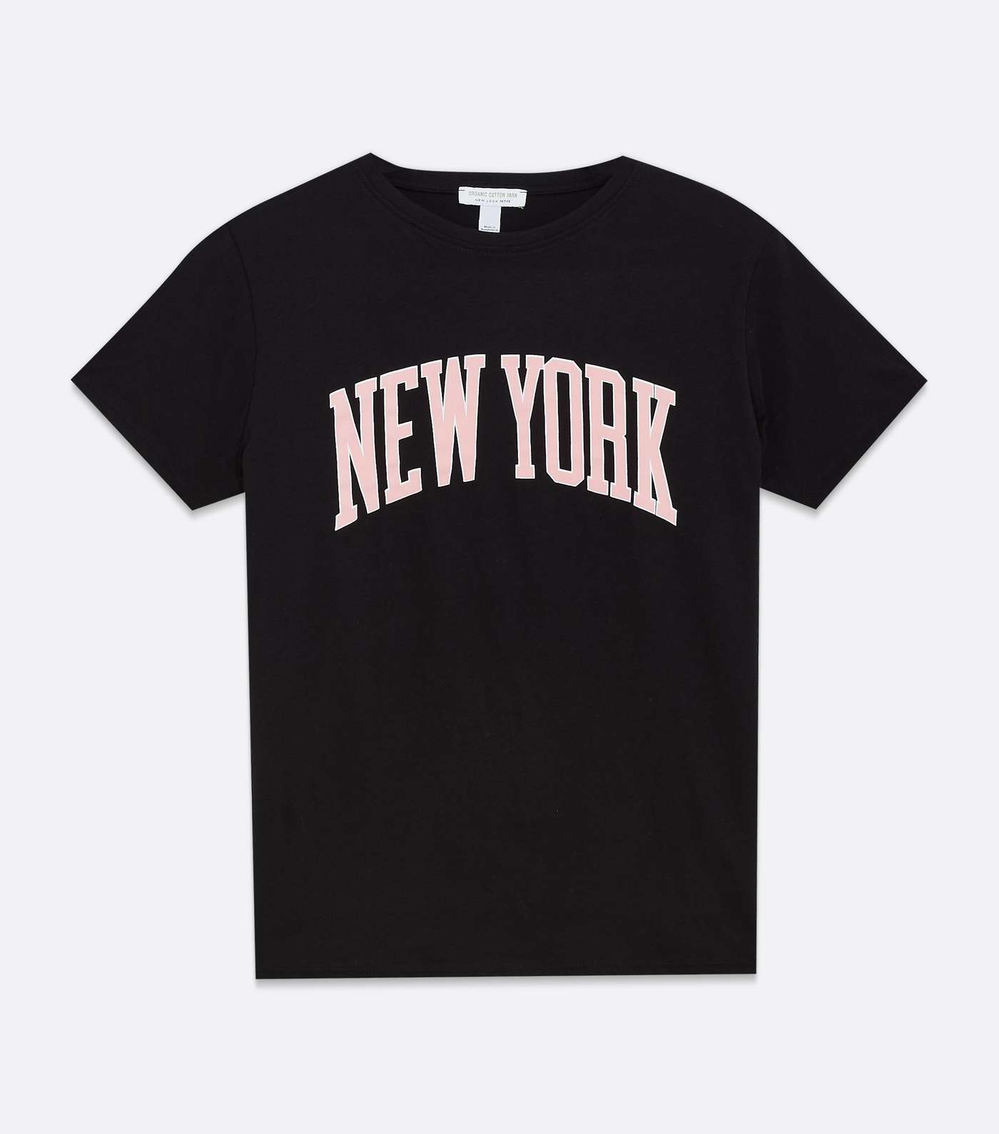 Petite Black New York Varsity Logo T-Shirt Image 5