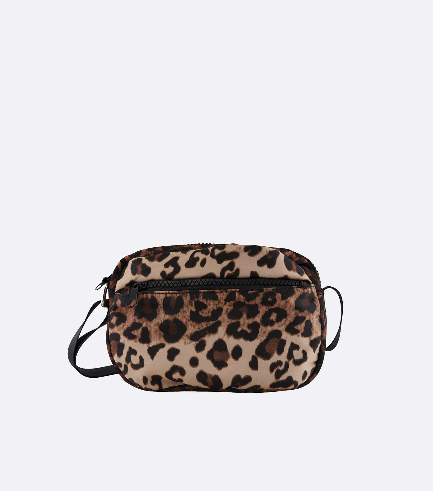 PIECES Brown Leopard Print Small Cross Body Bag