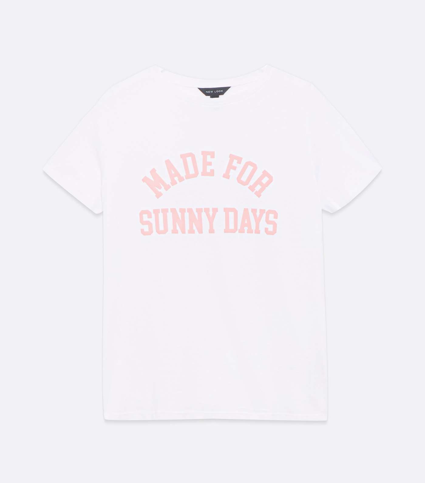 White Made For Sunny Days Logo T-Shirt  Image 5