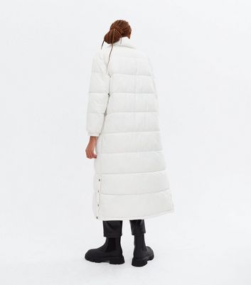 white long puffer coat