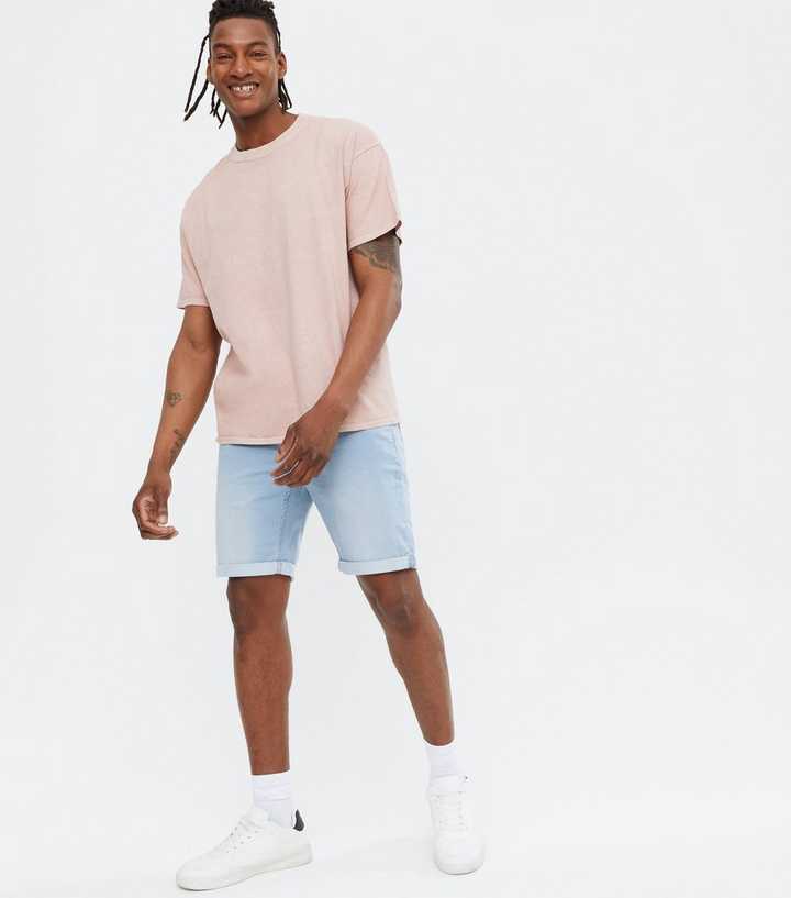 Only & Sons Pale Blue Denim Shorts | New Look