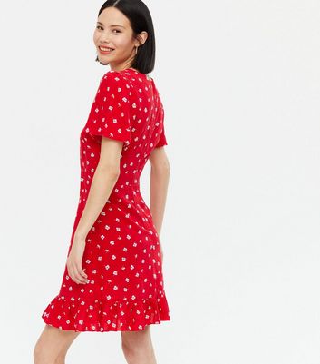 crew neck mini dress