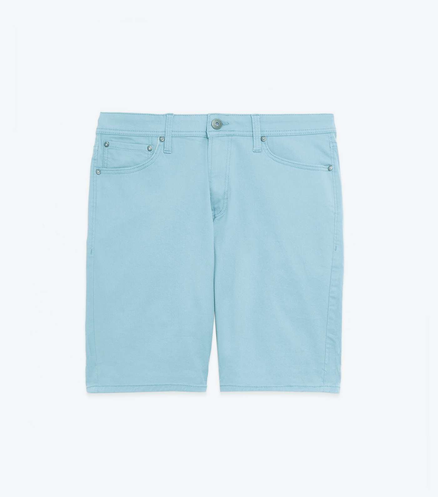 Jack & Jones Pale Blue Denim Slim Fit Shorts Image 5