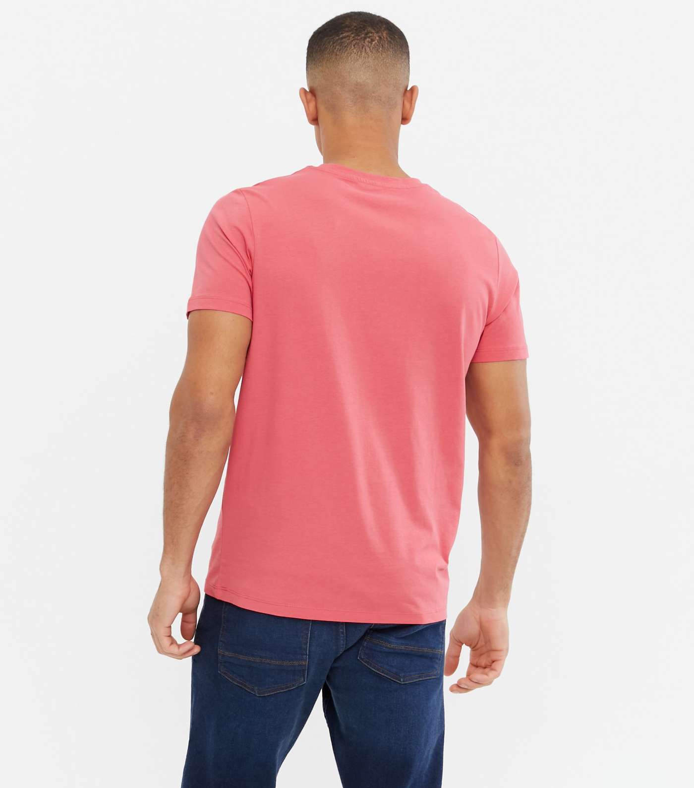 Jack & Jones Pink Leaf Print Pocket T-Shirt Image 4