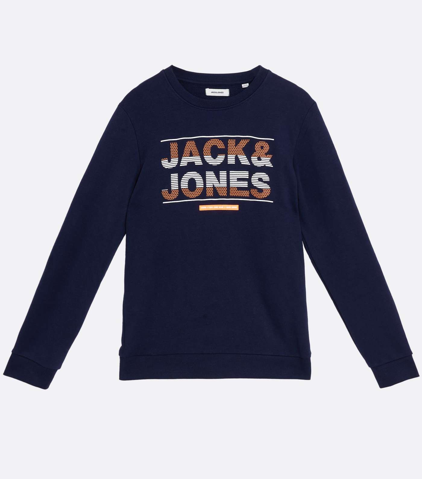 Jack & Jones Navy Logo Crew Sweatshirt Image 5