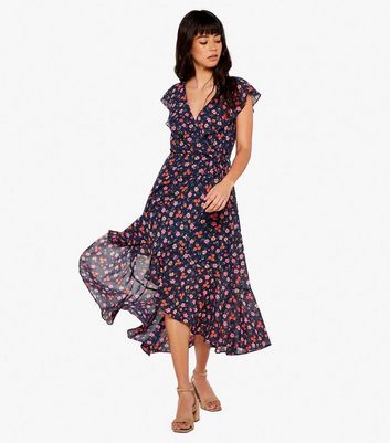 New look navy deals floral dress