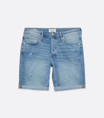 new look mens jean shorts