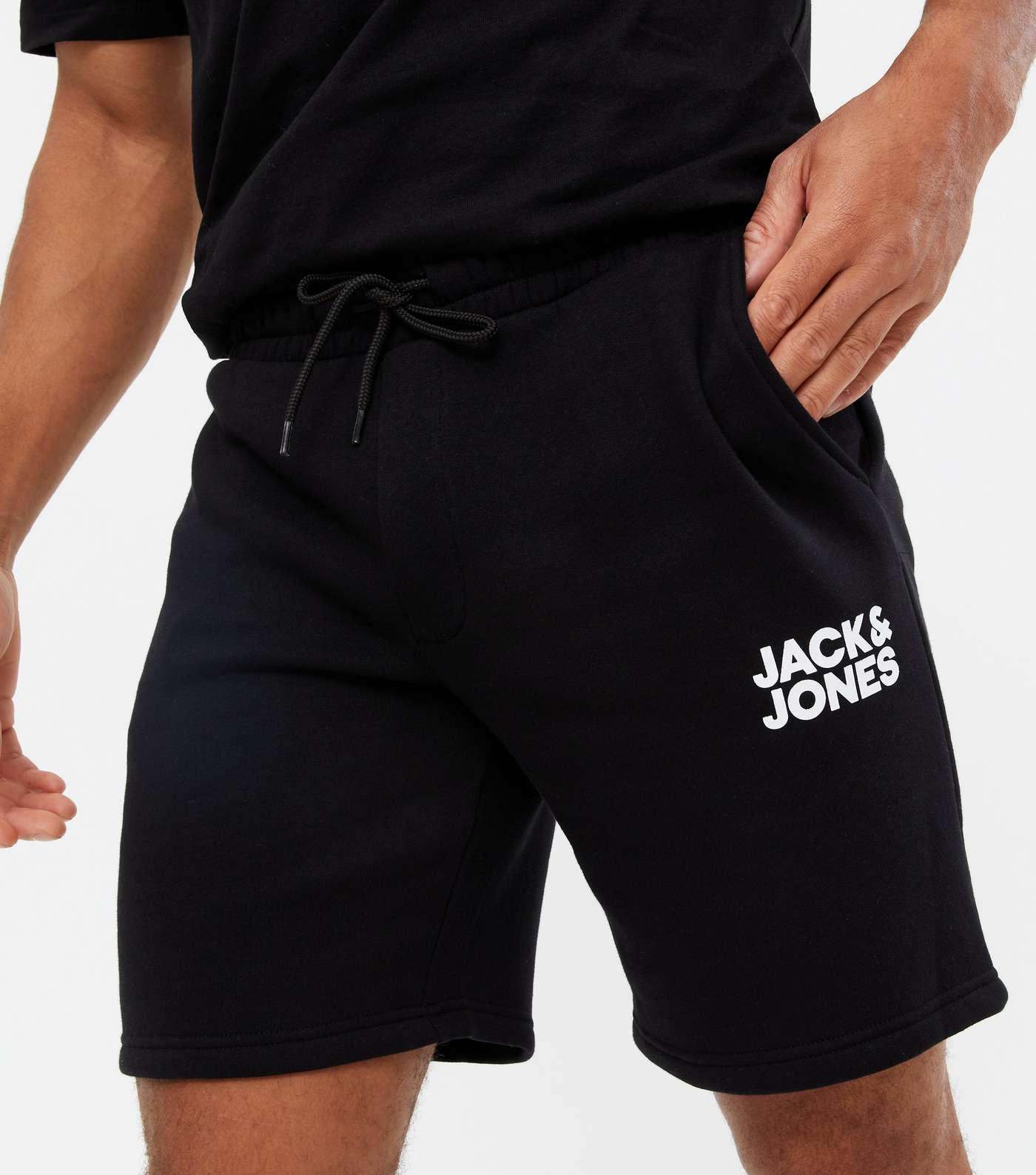 Jack & Jones Black Logo Shorts Image 3