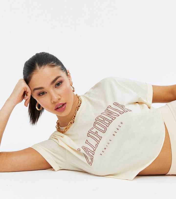 Camel California Varsity Logo Boxy T-Shirt