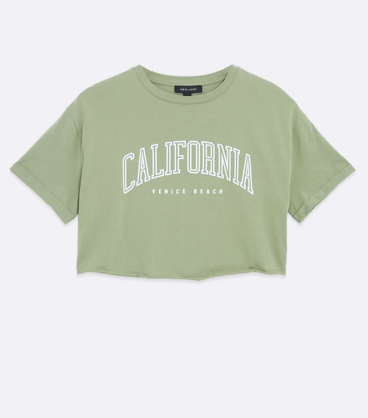 Light Green California Varsity Logo Boxy T-Shirt Image 5