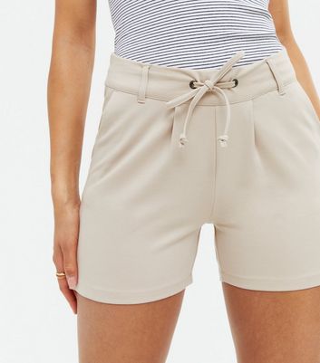 Fashion Short Trousers High-Waist-Shorts Windsor High-Waist-Shorts light grey business style 