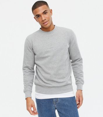 grey crew neck