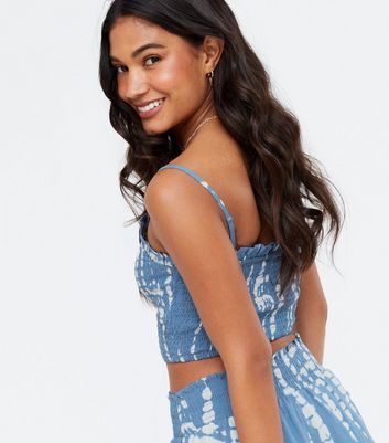 Tie dye blue cami Clearance