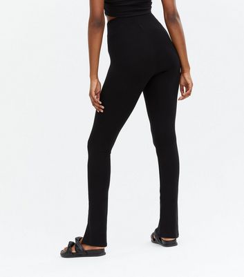 ONLY Black Split Hem Skinny Trousers 