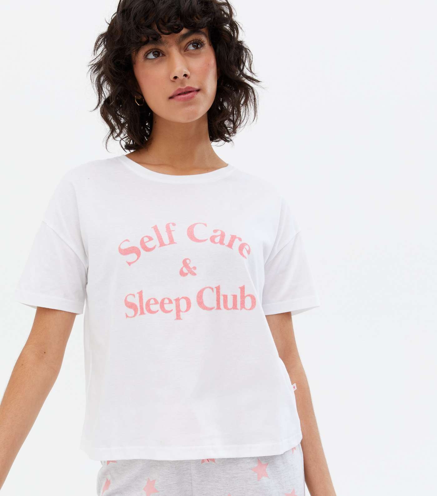 White Star Self Care Logo T-Shirt and Trouser Pyjama Set Image 2
