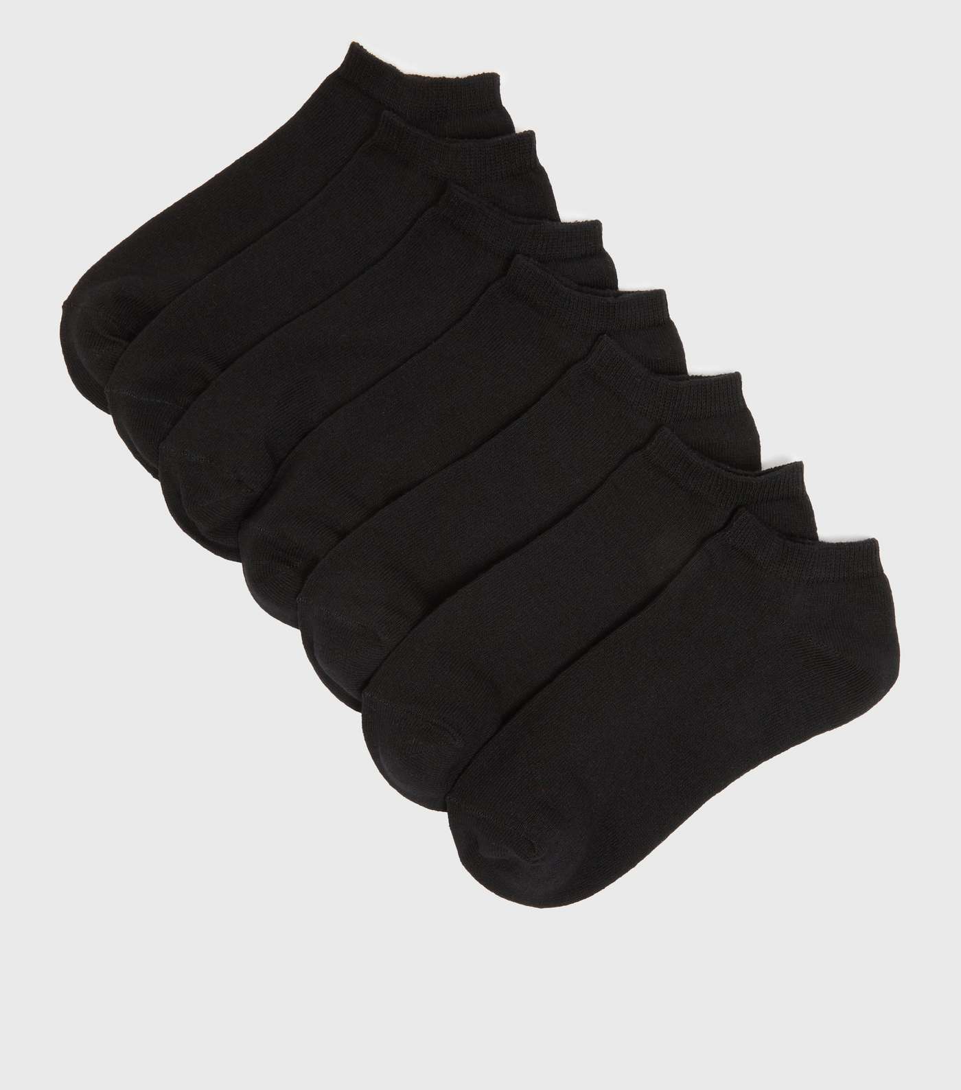 7 Pack Black Trainer Socks
