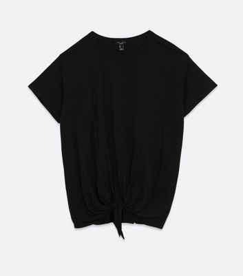 Black tie front t shirt Clearance