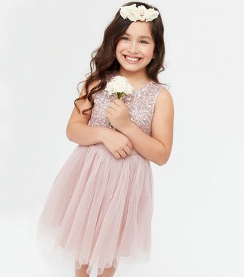 Pale pink shop girls dress