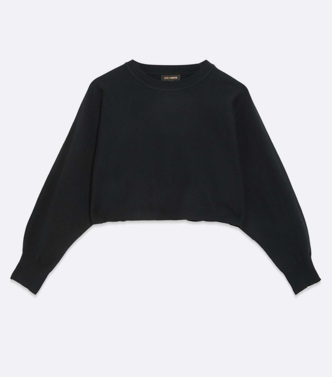 Pink Vanilla Black Knit Crop Sweatshirt  Image 5