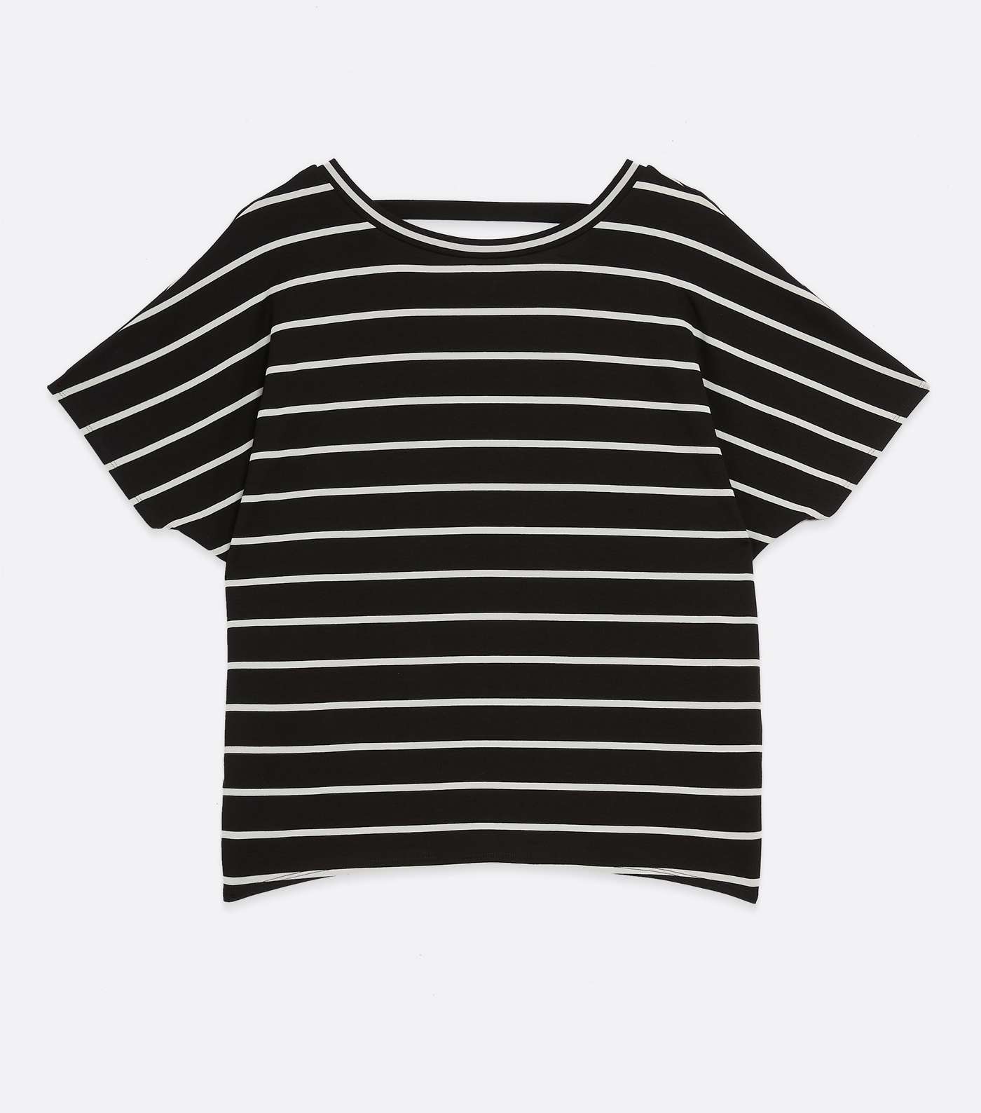 Black Stripe Bar Back T-Shirt Image 5