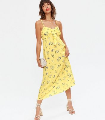 New look yellow cheap floral dress