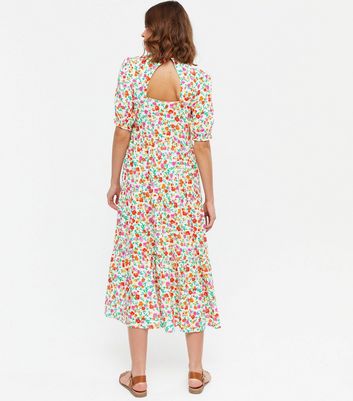 new look floral midi dress
