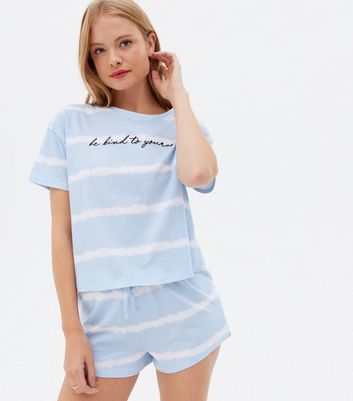 Blue Tie Dye Kind Logo T-Shirt and 