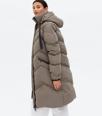 Damen Bekleidung Blue Vanilla Stone Chevron Long Puffer Jacket Damen Bekleidung Blue Vanilla Stone Chevron Long Puffer Jacket