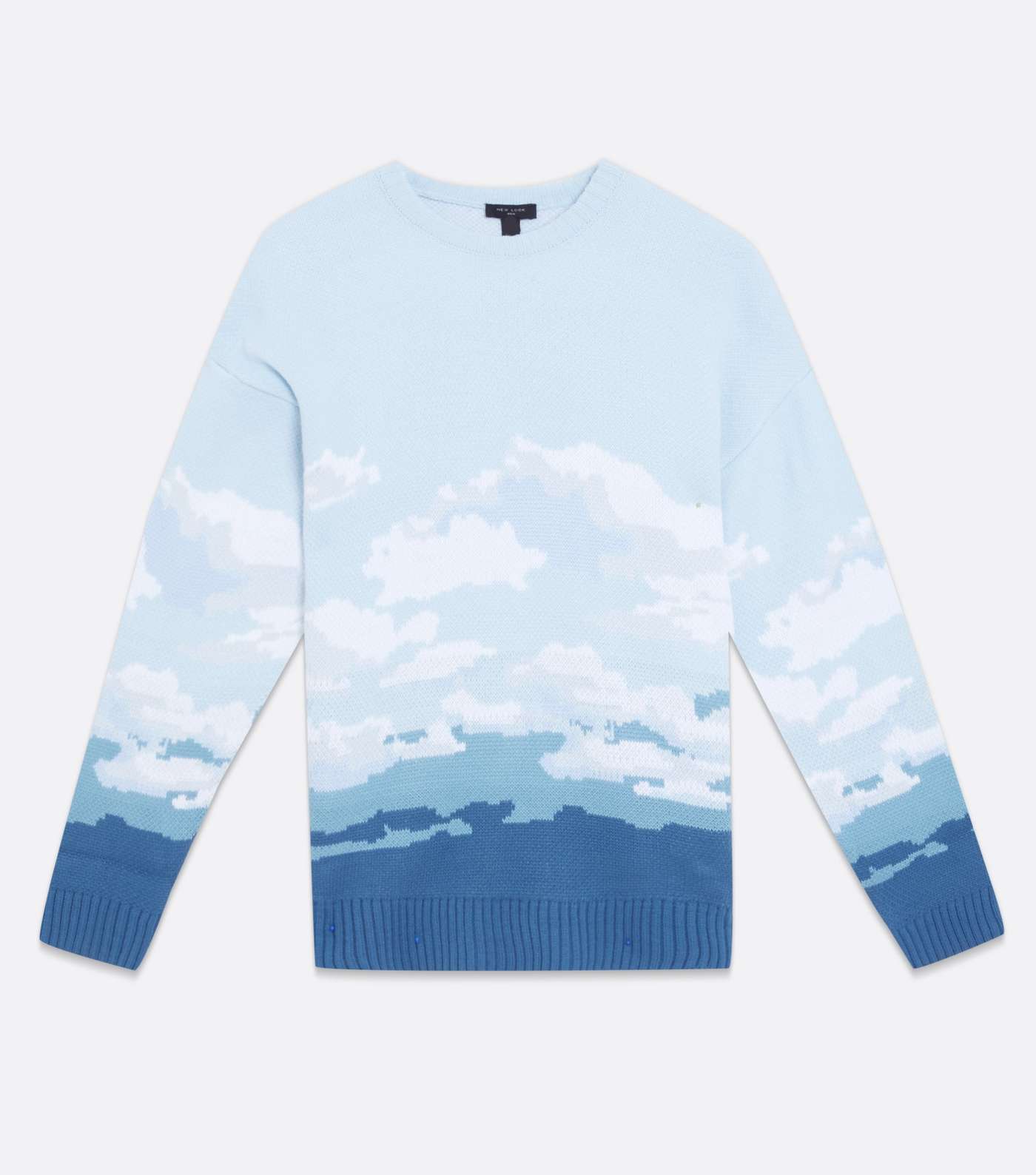 Pale Blue Cloud Relaxed Fit Jumper Image 5