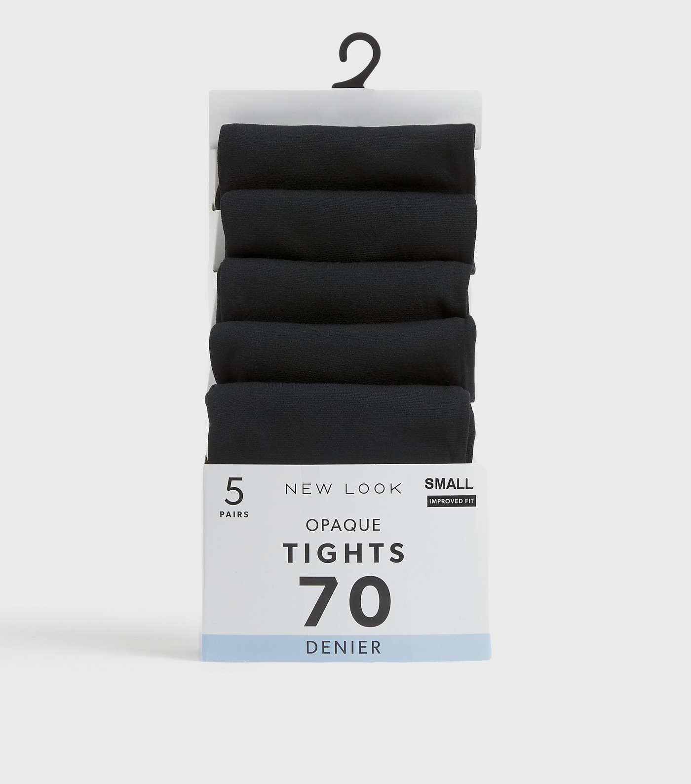 5 Pack Black 70 Denier Opaque Tights