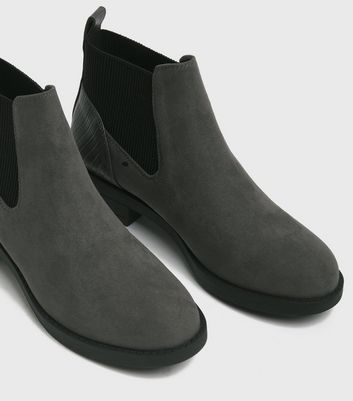 new look grey chelsea boots