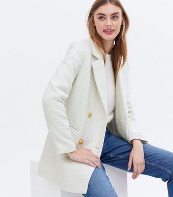 Long structured outlet blazer