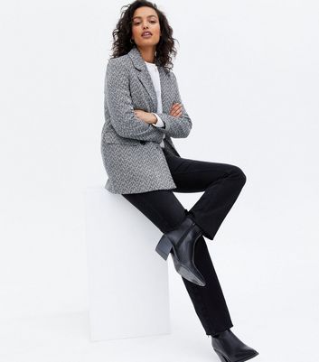 black textured blazer