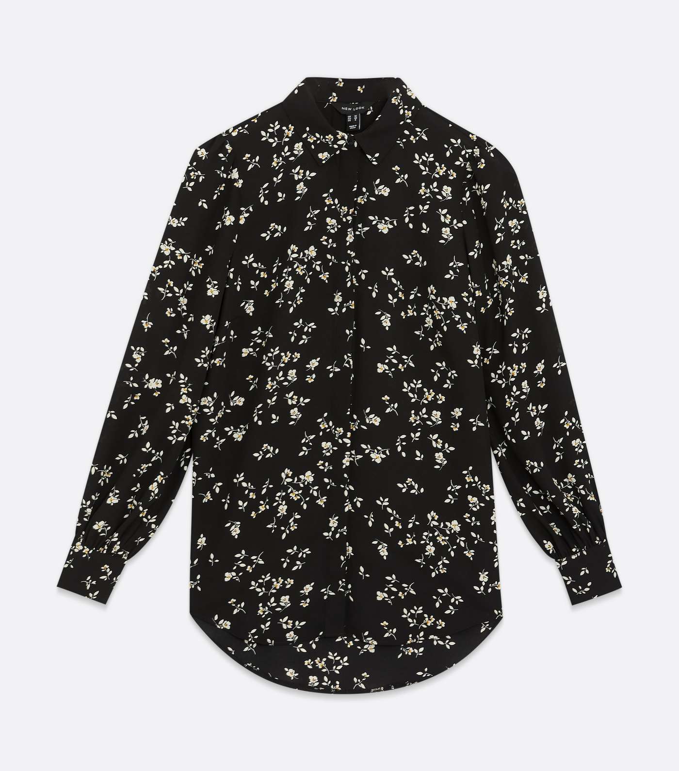 Black Floral Long Sleeve Shirt Image 5