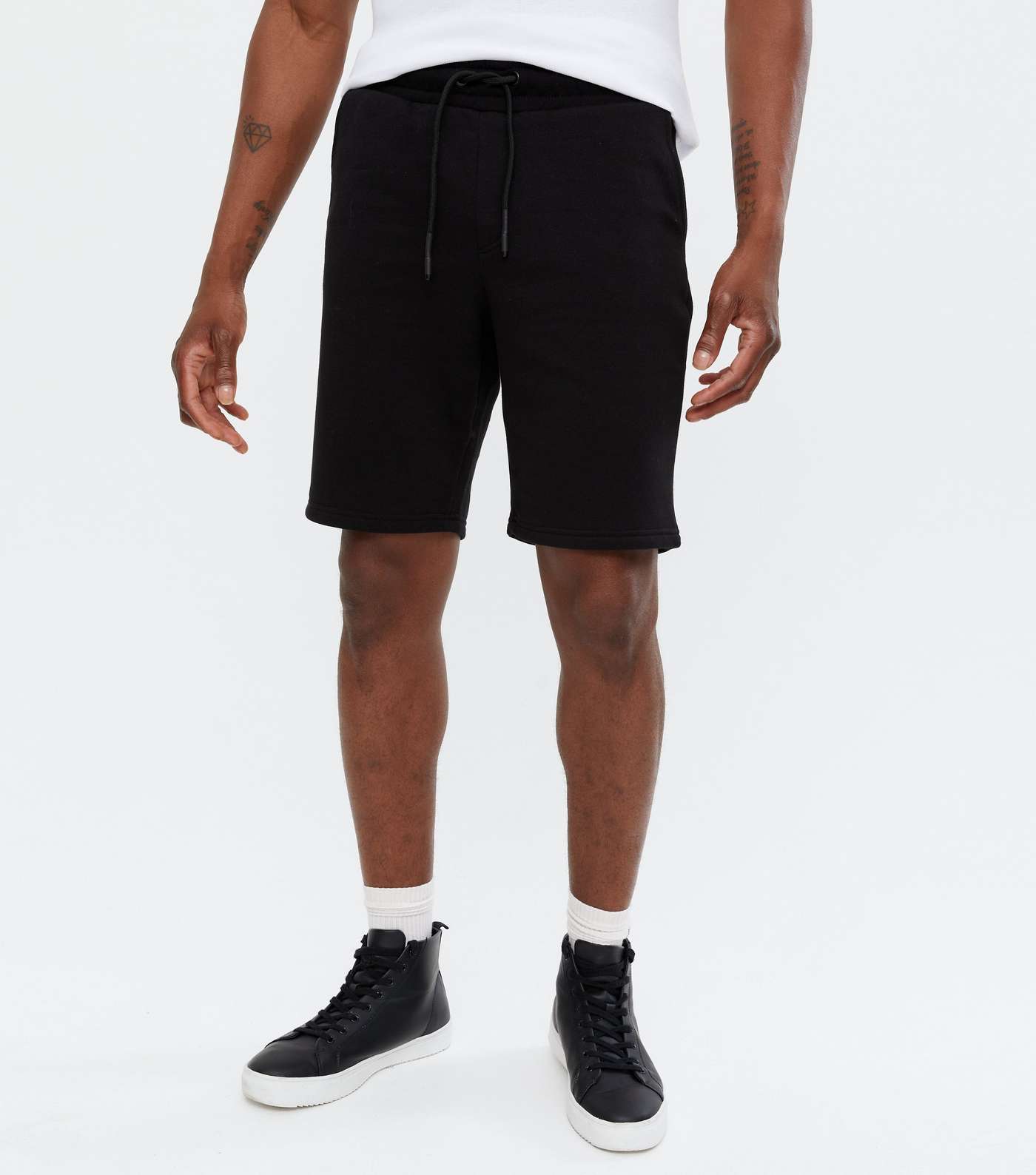 Only & Sons Black Jersey Shorts Image 2