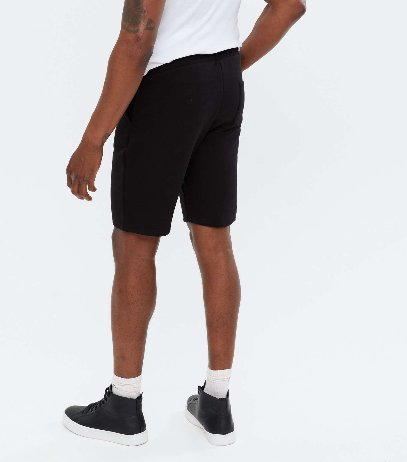Only & Sons Black Jersey Shorts Image 4