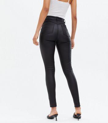 Leather look sale jeans tall