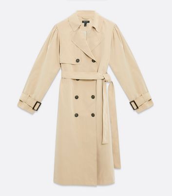 Maternity Stone Puff Sleeve Belted 