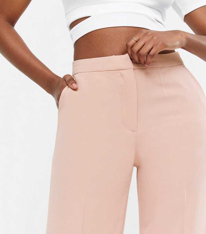 Pale Pink Wide Leg Trousers | New Look