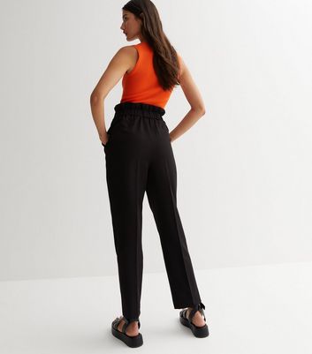 Tailored trousers with a belt  Black  Ladies  HM IN