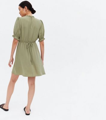 new look olive dress