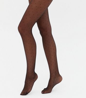 black spotty tights