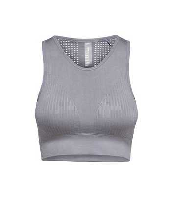 ONLY PLAY Pale Grey Sports Crop Top