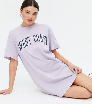 lilac shirt dress