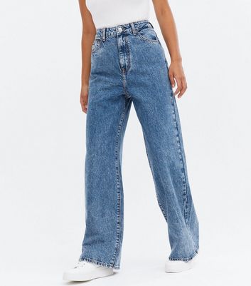 mid blue dad jeans